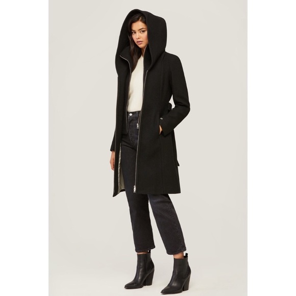Soia & Kyo Jackets & Blazers - SOIA AND KYO | WOOL JACKET COAT BLACK LONG XS